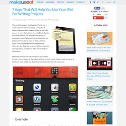 7 Apps That Will Help You Use Your iPad For Writing Projects