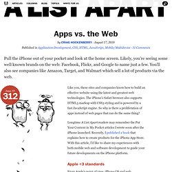 Apps vs. the Web