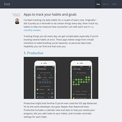Apps to track your habits and goals