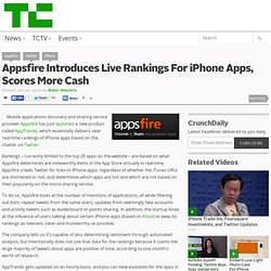 Appsfire Introduces Live Rankings For iPhone Apps, Scores More Cash