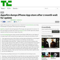 Appsfire dumps iPhone App store after 2 month wait for update