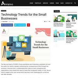 Appsinvo : Technology Trends for the Small Businesses