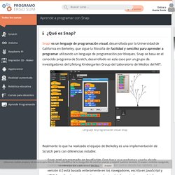 Aprende a programar con Snap