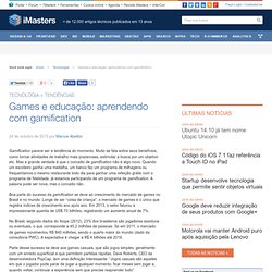 Games e educação: aprendendo com gamification