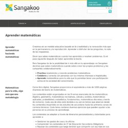 Aprender matemáticas - Sangakoo