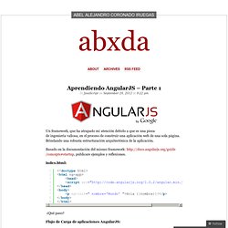 Aprendiendo AngularJS – Parte 1