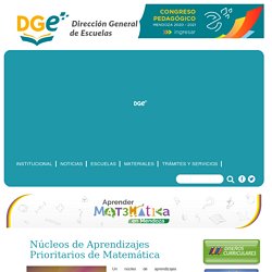 Núcleos de Aprendizajes Prioritarios de Matemática – www.mendoza.edu.ar