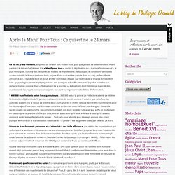 Après la Manif Pour Tous : Ce qui est né le 24 mars : Le blog de Philippe Oswald
