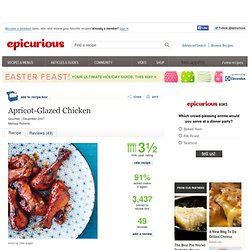 Apricot-Glazed Chicken Recipe at Epicurious