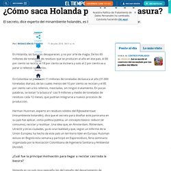 Aprovechamiento de residuos sólidos en Holanda