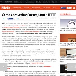 Cómo aprovechar Pocket junto a IFTTT