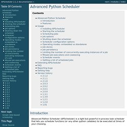 Advanced Python Scheduler — APScheduler 2.1.2 documentation