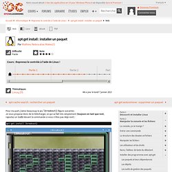 apt-get install : installer un paquet