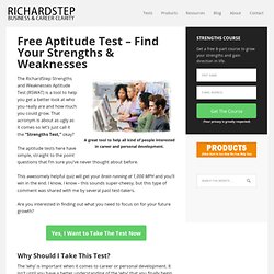 Free Aptitude Test - Find Your Strengths & Weaknesses