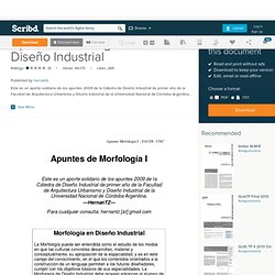 Apuntes Morfología Diseño Industrial