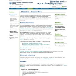Fisheries & Aquaculture - Global Statistical Collections