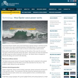 Aquamarine Power - How Oyster wave power works