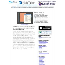 Software - NoteTaker Product Page