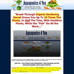 Aquaponics 4 You - Step-By-Step How To Build Your Own Aquaponics System