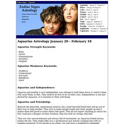 Aquarius Sign - Aquarius Astrology Sign Information