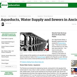 Aqueducts, Water Supply and Sewers in Ancient Rome