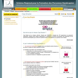 SRFPH Aquitaine : Schéma Régional pour la Formation des Personnes Handicapées en Aquitaine
