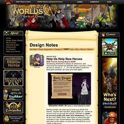 Worlds - Design Notes