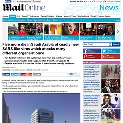 Five more die in Saudi Arabia of deadly new SARS-like virus which attacks many different organs at once