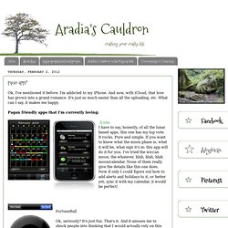 Aradia's Cauldron: pagan apps?