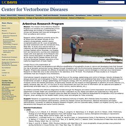 UNIVERSITE UC DAVIS - Arbovirus Research Program