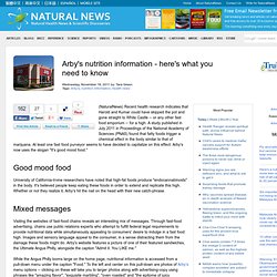 Arby's nutrition information - here's what you need to know