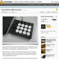 Arcade Button MIDI Controller
