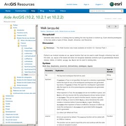 ArcGIS Help 10.2 - Walk (arcpy.da)
