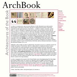 ArchBook: Architectures of the Book