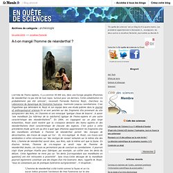 archéologie - En quête de sciences - Blog LeMonde.fr