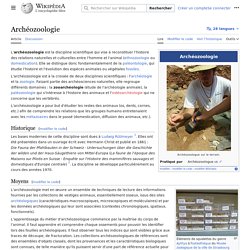 Archéozoologie