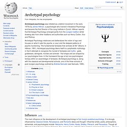 Archetypal psychology