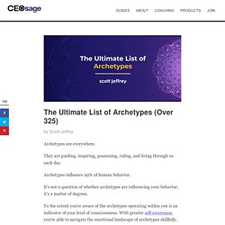 Archetypes List: The Ultimate List of Over 325 Archetypes