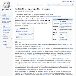 Archibald Douglas, 5th Earl of Angus