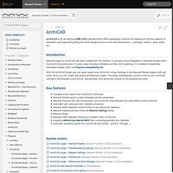 ArchiCAD - Maxwell Render V2 Documentation - Next Limit support site