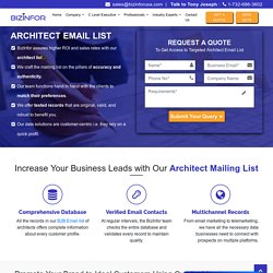 Mailing List of Architects