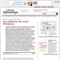 Les architectes du social-libéralisme, par Vincent Laurent