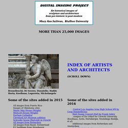Index of artists and architects. Digital Imaging Project: Art historical images of European and North American architecture and sculpture from classical Greek to Post-modern