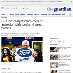 UK Uncut targets 'architects of austerity' with weekend street parties