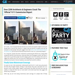 Over 2200 Architects & Engineers Crush The ‘Official’ 9/11 Commission Report