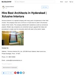 Hire Best Architects in Hyderabad