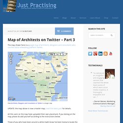 Map of Architects on Twitter – Part 3