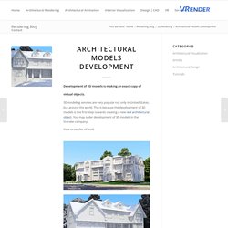 3D Architectural Models Development