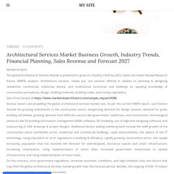 Architectural Services Market Business Growth, Industry Trends, Financial Planning, Sales Revenue and Forecast 2027 - MY SITE
