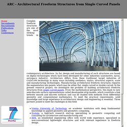 ARC - Architectural Freeform Structures from Single Curved Panels